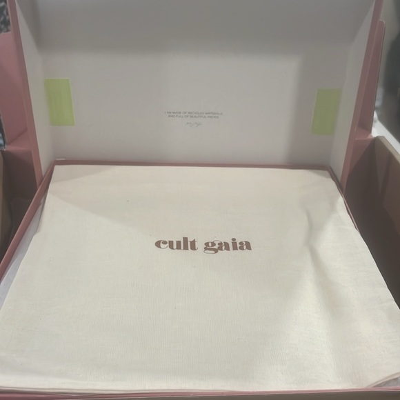 CULT GAIA SOLD OUT ELODIE SILVER PLATFORM SANDAL SIZE 8.5 - Picture 16 of 16